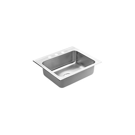 Moen 25"X22" Stainless Steel 18 Gauge Single Bowl Sink 22125
